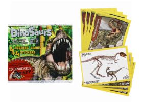DINOSAUR CARD & STICKERS 50 PACK