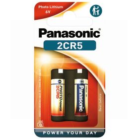 Panasonic 2CR5 6V Lithium Batteries 2 pack