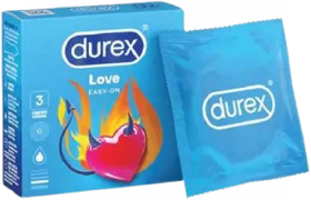 Durex Love - Easy On Condoms Pack of 3 - Expiry 08/2030 - 5% VAT