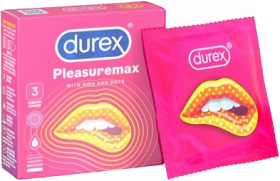 Durex Pleasuremax With Ribs And Dots Condoms - Pack of 3 - Expiry 09/2030 - 5% VAT