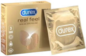 Durex Real Feel Skin On Skin Feeling Condoms - Pack of 3 - Expiry 09/2028 - 5% VAT