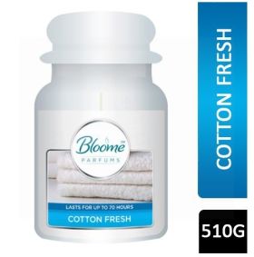 Bloome Perfumes Glass Candle - Large - Cotton Fresh - 510g