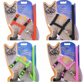 Cat Collar & Harness - Assorted Colours