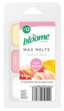 Bloome Triple Fragranced Wax Melts - Floral Bouquet - 71Grams - Pack of 12