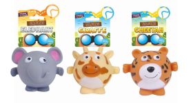Cooper & Pals Squeaky Safari Animals Dog Toy - Assorted Shapes