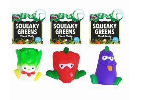 Cooper & Pals Squeaky Greens Vegetable Dog Toy - Assorted Shapes