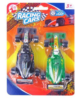 Pull Back & Go Racing Cars by Red Deer Toys - Pack of 2 - Assorted Colours