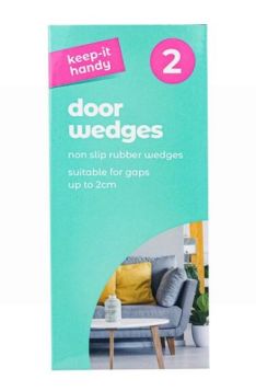 Keep it Handy Door Wedges/Stopper - White - 13 x 6 x 3cm - Pack of 2