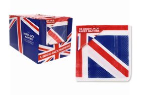 UNION JACK PAPER NAPKINS 20 PACK