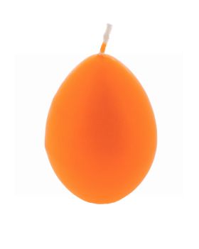 MEDIUM EGG SHAPE CANDLE ORANGE