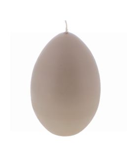 LARGE EGG SHAPE CANDLE GRAY
