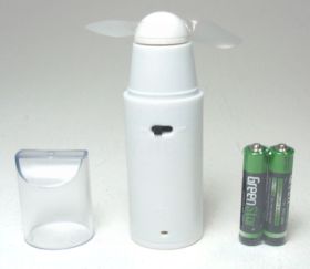 BATTERY OPERATED MINI HAND FAN WITH BATTERY - WHITE