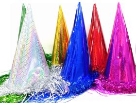 TINSEL DOME HAT ASSORTED