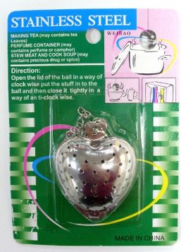 STAINLESS STEEL TEA HEART BALL