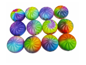 Squishy Foam Rainbow Dumpling - 7cm 