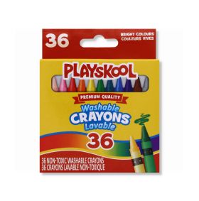 WASHABLE NON-TOXIC CRAYONS PACK OF 36
