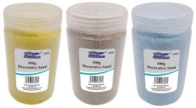 DINA DECORATIVE SAND YELLOW BROWN BLUE 500G