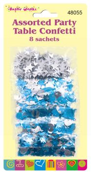 DINA PARTY TABLE CONFETTI ASSORTED 8 SACHETS
