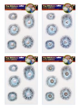 JOKE STICKERS BROKEN GLASS ASSORTED