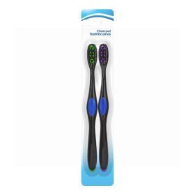 CHARCOAL TOOTHBRUSH - BLACK - PACK OF 2