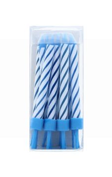 BIRTHDAY CANDLES & HOLDERS 16 PCS