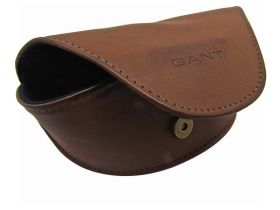 LEATHER GLASSES COVER DARK BROWN