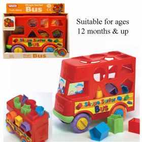 Push Along Toy Bus Shape Sorter