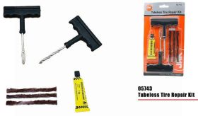 Emergency Motorcycle Car/Van Tubeless Tyre Puncture Repair Kit Tool Plug