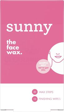 Sunny Face Wax Strips - 20 Pack + 10 Finishing Wipes