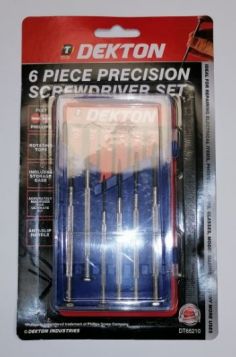 Dekton Precision Screwdriver Set - Assorted - Pack of 6