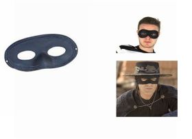 ZORO EYE MASK BLACK FABRIC DOMINO