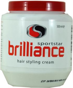 Brilliance Sportstar Hair Styling Cream - 500ml - EXP: 01/2019