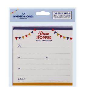 BRITISH BAKE OFF SHOW STOPPERS INVITATION CARDS