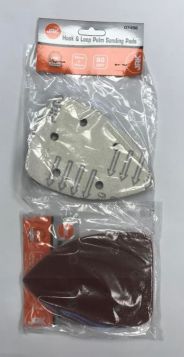 JAK Hook & Loop Palm Sanding Pads - 80 Grit - Pack of 6