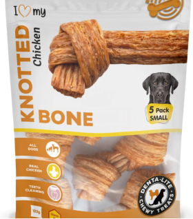 I Love My Pet - Knotted Chicken Bone - Small - 125G - Pack of 5