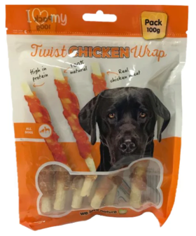 I Love My Pet - Twist Chicken Wrap - 100G