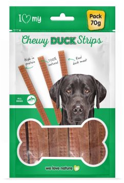 I Love My Pet - Chewy Duck Strips - 70G