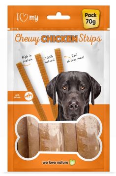 I Love My Pet - Chewy Chicken Strips - 70g