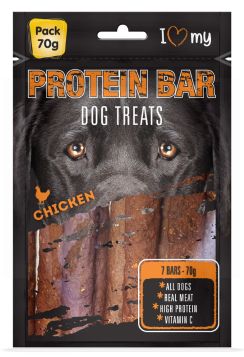 I Love My Pet - Chicken Protein Bar Dog Treats - 70G - Pack of 7