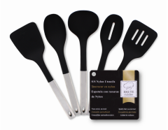 SILICON KITCHEN UTENSIL WITH STEEL HANDLE - ASSORTED