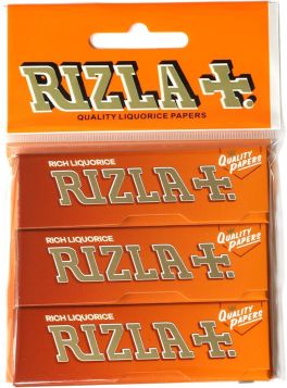 Rizla Rich Liquorice Ultra Thin Regular Cigarette Paper - Pack of 3 Booklets