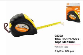 JAK Heavy Duty Contractors Tape Measure with 25mm Blade - 10 meter