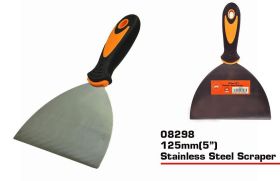 JAK Stainless Steel Scraper with Rubber Grip - 5"