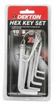 Dekton Ultra Strong Steel Hex Key Set - Pack of 10