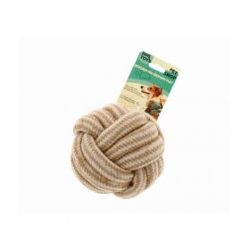 My Pets Large Rope Ball Dog Toy - Cream