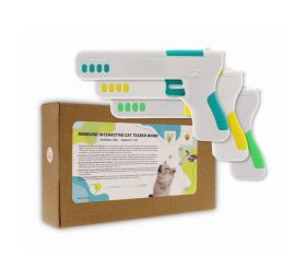 INTERACTIVE CAT TOY GUN WITH BALL ASSORTED