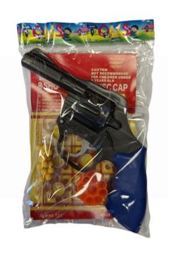 Battle Grounds Mobile 8 Shot Plastic Pistol with Ammunition Disc - Colours May Vary