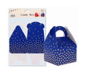 CANDY BOX BLUE 9X9X6 CM: SET OF 4