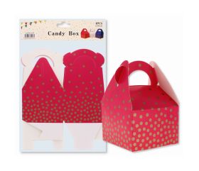 CANDY BOX PINK 9X9X6 CM: SET OF 4