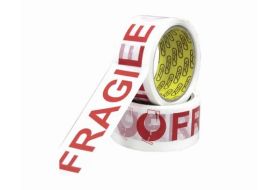 GSD 2" Fragile Tape - White - 48mm x 50m 
